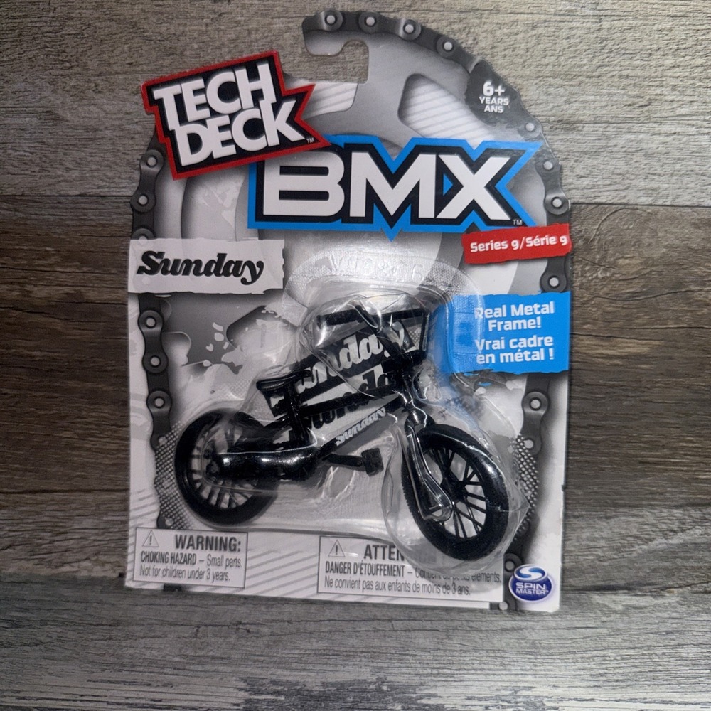 Tech Deck BMX Sunday Black Metal Frame Bicycle New In Package